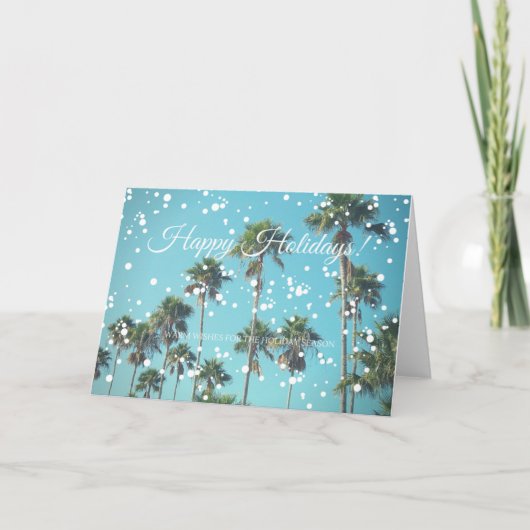 Warme Wensen aan u en van u Feestdagen Kaart (Voorkant)