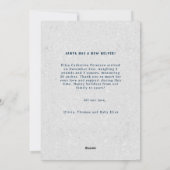 Warme Wensen Baby Kusjes Vakantie Chic Aankondigin Feestdagenkaart (Achterkant)