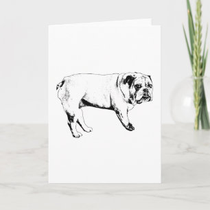 Warme Wensen Bulldog Kaart