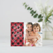 Warme Wensen Deze Van letters voorzien Plaid van Feestdagenkaart (Staand voorkant)