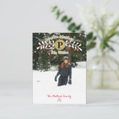 Warme wensen deze winter kerst vakantie foto feestdagenkaart (Staand voorkant)