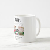 Warme Wensen Doodle Kerst FOTO Aandenken Koffiemok (Voorkant rechts)