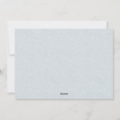 Warme wensen één foto besneeuwde lijst eenvoudig feestdagenkaart (Achterkant)