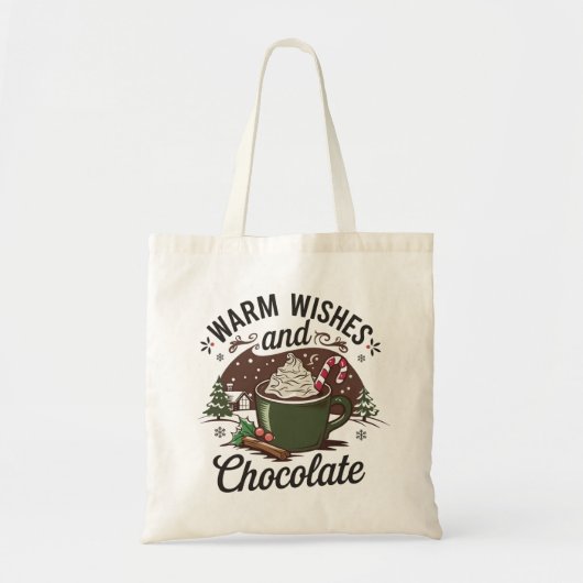 Warme Wensen en Chocolade Tote Bag (Voorkant)