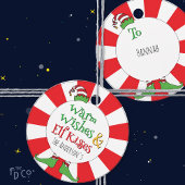 Warme wensen en elf kusjes! bedankjes labels