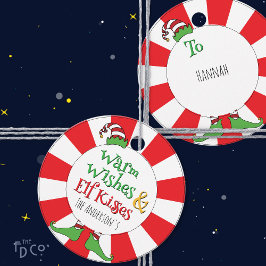 Warme wensen en elf kusjes! bedankjes labels