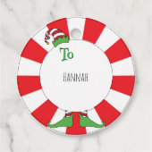 Warme wensen en elf kusjes! bedankjes labels (Achterkant)