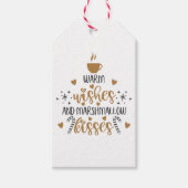 Warme Wensen en Marshmallow Kusjes Cadeaulabel (Voorkant)