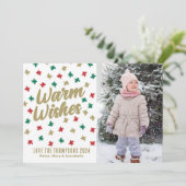 Warme Wensen Feestdagenkaart (Staand voorkant)