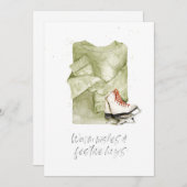 Warme Wensen & Feestelijke Knuffels Waterverf Feestdagenkaart (Voorkant / Achterkant)