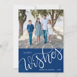 Warme wensen - fotokaart feestdagenkaart