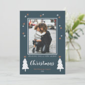 Warme wensen Groene Kerstkaart (Staand voorkant)