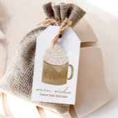 Warme Wensen Hot Cacao Kerstvakantie Cadeaulabel