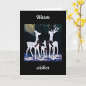 "WARME WENSEN" IN DE KERSTTIJD VOOR JOU KAART (Gele Bloem)