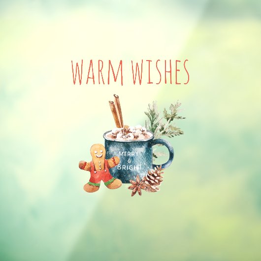 Warme wensen | Kerstcadeau Raamsticker (Vel 3)