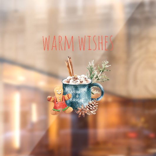 Warme wensen | Kerstcadeau Raamsticker (Vel 2)