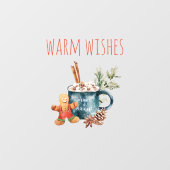 Warme wensen | Kerstcadeau Raamsticker (Vel)