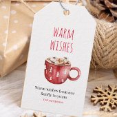 Warme wensen | Kerstcadeaubonnen Cadeaulabel