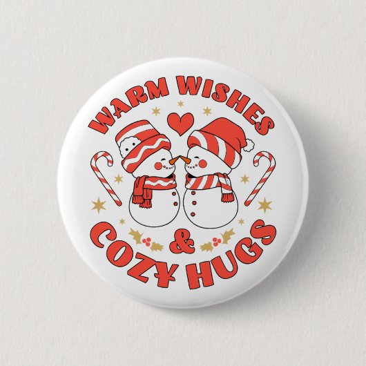 Warme Wensen & Knuffels Ronde Button 5,7 Cm (Voorkant)