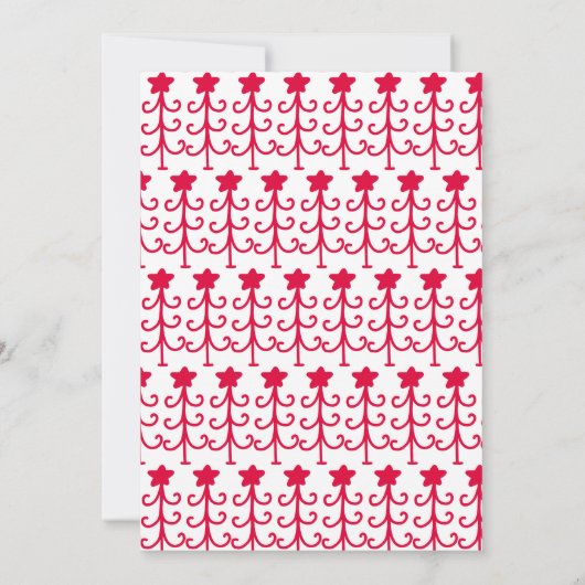 Warme Wensen Scandinavische Doodle FOTO Kerstmis Kaart (Achterkant)