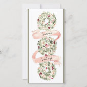 Warme wensen: Seizoenen Groeten Feestdagenkaart (Voorkant)