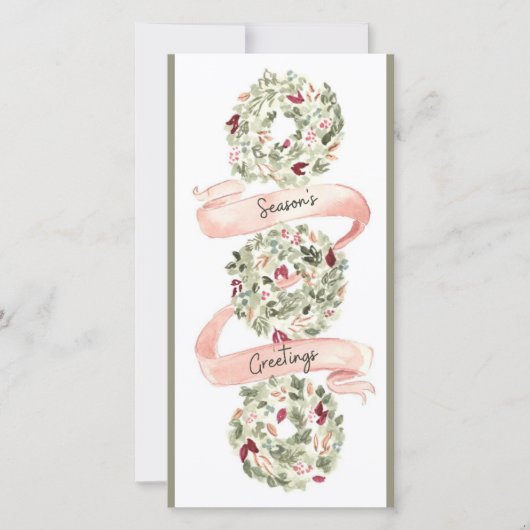 Warme wensen: Seizoenen Groeten Feestdagenkaart (Voorkant)