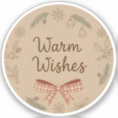 Warme Wensen Sticker (Voorkant)