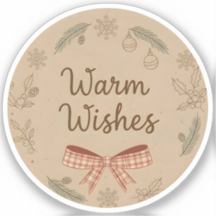 Warme Wensen Sticker