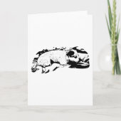 Warme wensen van een waakzame pup kaart (Voorkant)