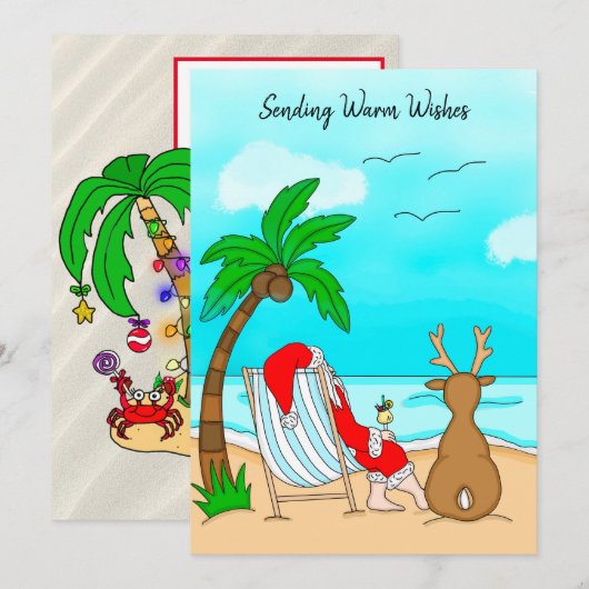 Warme wensen verzenden van de Snowbirds Christmas Feestdagenkaart (Voorkant / Achterkant)