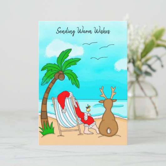 Warme wensen verzenden van de Snowbirds Christmas Feestdagenkaart (Staand voorkant)