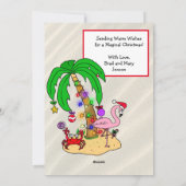 Warme wensen verzenden van de Snowbirds Christmas Feestdagenkaart (Achterkant)