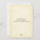 Warme Wensen - Vintage Sneeuwman Plat Kerstkaart (Achterkant)