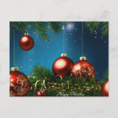 "Warme wensen voor een vrolijk kerstfeest en een v Briefkaart (Voorkant)