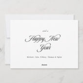 Warme wensen voor een vrolijk kerstfeest feestdagenkaart (Achterkant)