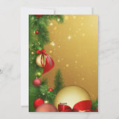 "Warme wensen voor een vrolijke kerst!" Feestdagenkaart (Achterkant)