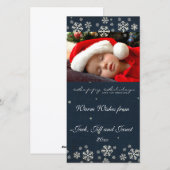 Warme wensen voor kerstkaarten feestdagenkaart (Voorkant / Achterkant)