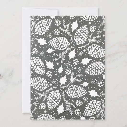 Warme wensen Vrolijke Kerstfoto Feestdagenkaart (Achterkant)