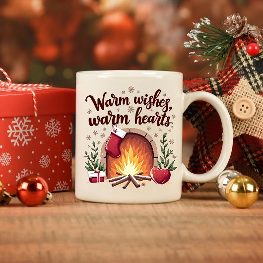 Warme wensen, warme harten Kerst Mok
