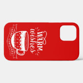 Warme Wensen Warme Kopje Koffie Cacao Rood Wit Case-Mate iPhone Case (Achterkant (horizontaal))