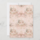 Warme Wensen Winter Baby Shower Kaart (Achterkant)