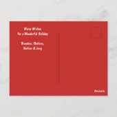 Warme Wensen Winter Sneeuw Scène Briefkaart (Achterkant)