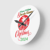 Warme wensen & Zandkusjes – Kerst 2024 Ronde Klok (Hoek)