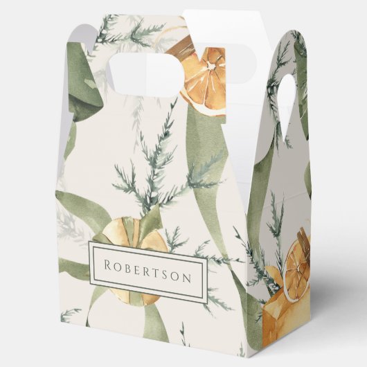 Warme Winter Charmant Kerstmis Custom Bedankdoosjes (Geopend)