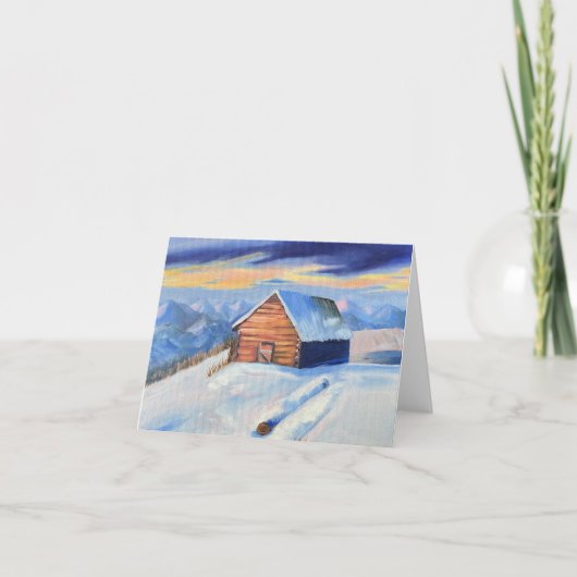Warme winter  kaart (Voorkant)
