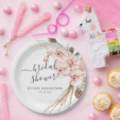 Warme Winter Orchidee | Bruidsboeket Shower Papieren Bordje (Feest)