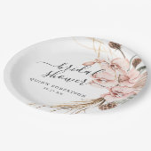 Warme Winter Orchidee | Bruidsfeest met Bloemen Papieren Bordje (Gekanteld)