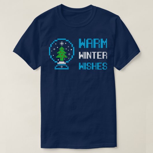 Warme Winter Wensen Xmas Vakantie Feest Grappige C T-shirt (Design voorkant)