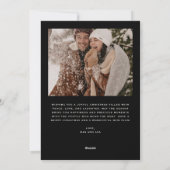 Warme Winterbloemen Foto Feestdagenkaart (Achterkant)