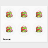 Warme Winterknuffel Ronde Sticker (Vel)